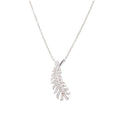 PLUME DE NECKLACE SILVER DIAMOND