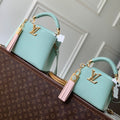 LV 2025 Capucines BB Bag Mint Green Taurillon Leather 347420