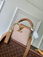 LV 2025 Capucines BB Bag Cream mix Arizona Beige Taurillon Leather 347423