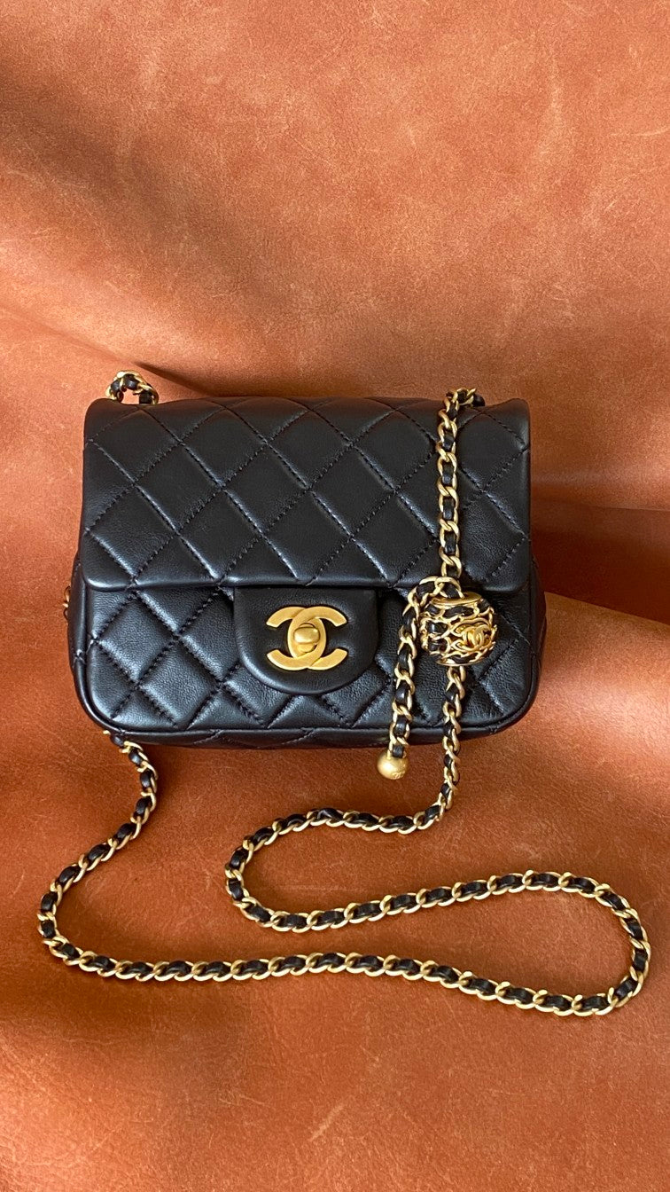 CHL -  Classic Bag Black For Women Bags 7.1in/18LO