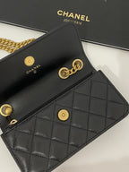 CHL - Wallet With Strap Black For Women Bags 6.7in/17LO