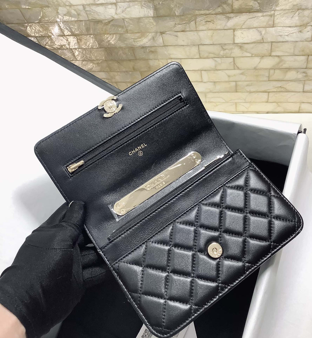CHL - Hand-Held Oblique Cross Bag Black For Women Bags 6.7in/19LO