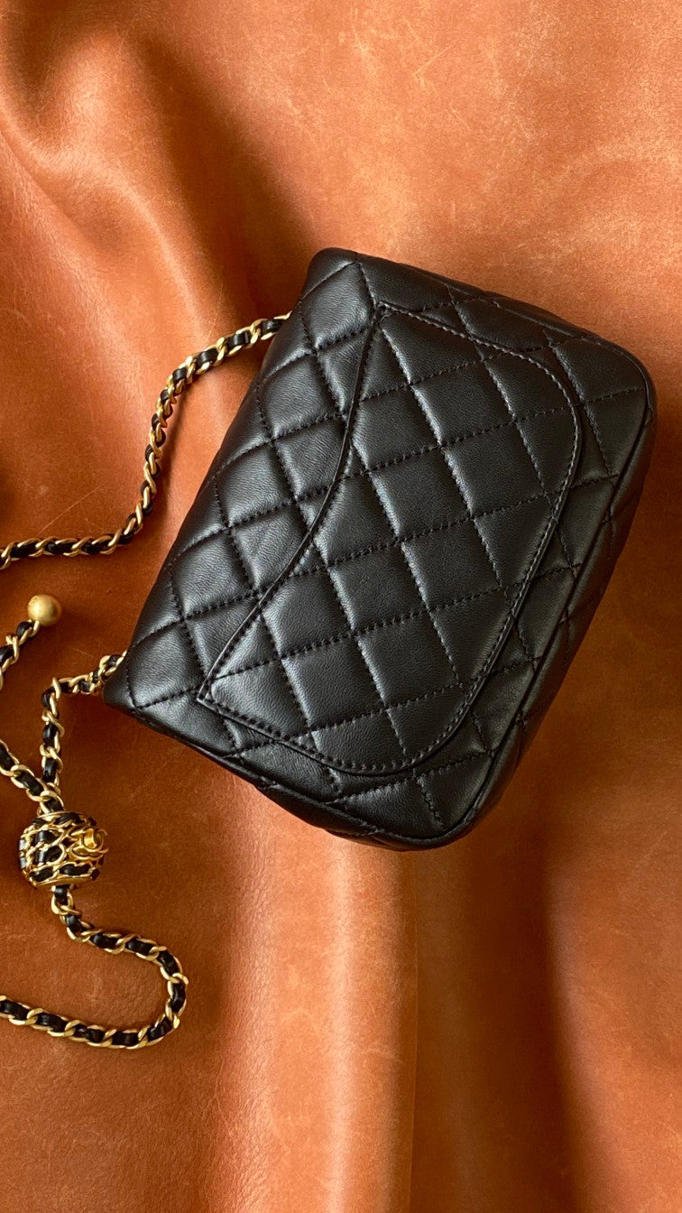 CHL -  Classic Bag Black For Women Bags 7.1in/18LO
