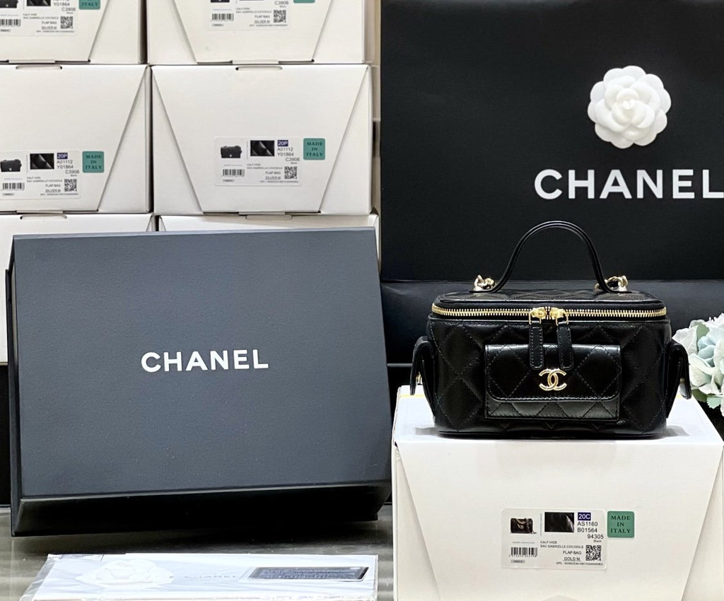 CHL - Vanity Bag With Strap Black For Women Bags 6.6in/17LO AP3017 B09208 94305