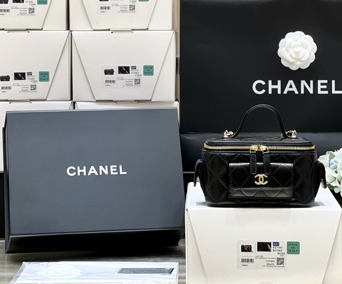 CHL - Vanity Bag With Strap Black For Women Bags 6.6in/17LO AP3017 B09208 94305