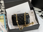 CHL - Vanity With Chain Black For Women Bags 6.2in/16LO