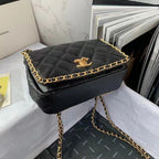 CHL - Flapbag With Chain Black For Women Bags 8.3in/21LO