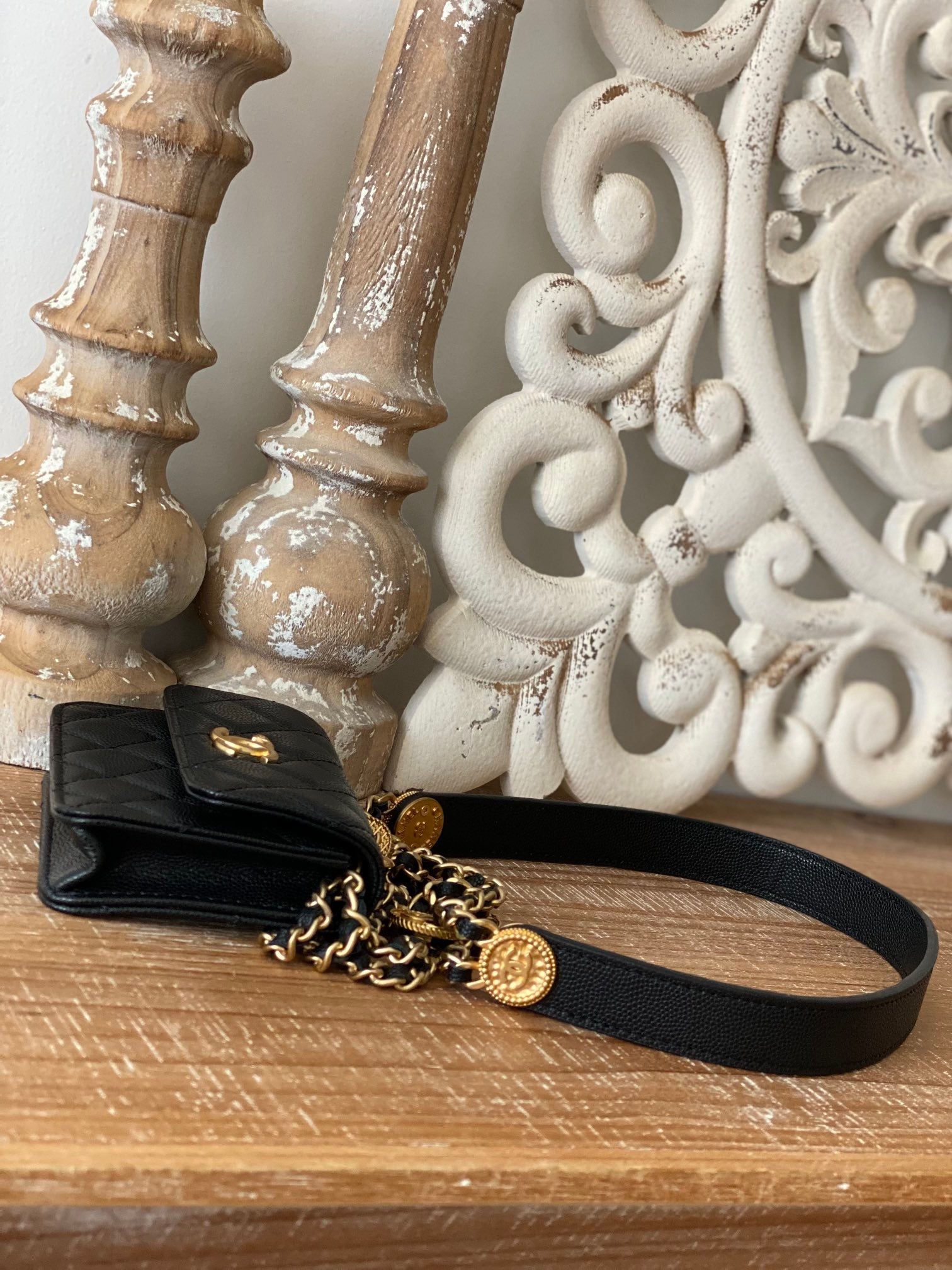 CHL -  Clutch With Chain Black For Women Bags 4.8in/12.3LO AP2857 B08447 94305