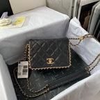 CHL - Flapbag With Chain Black For Women Bags 8.3in/21LO
