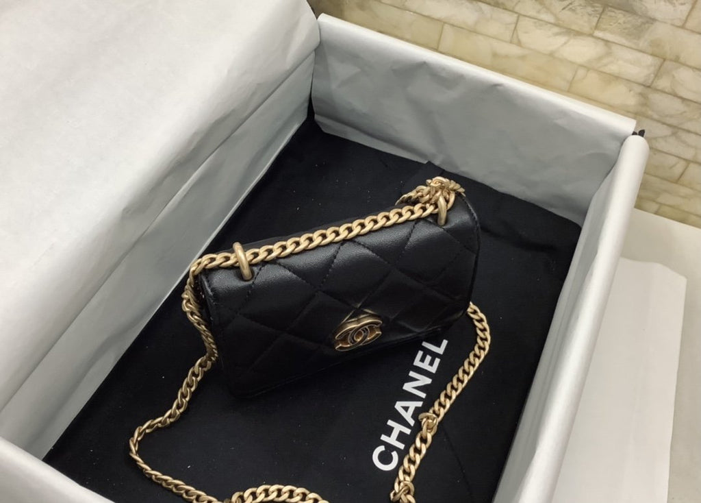 CHL - Spring And SuMM - er 22C Black For Women Bags 6.1in/15.5LO