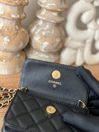 CHL -  Clutch With Chain Black For Women Bags 4.8in/12.3LO AP2857 B08447 94305