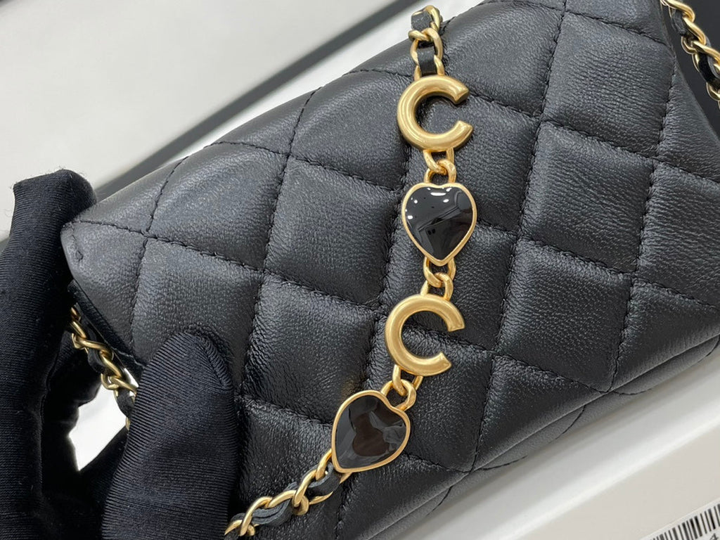 CHL -  Classic Distressed Black For Women Bags 4.7in/12LO