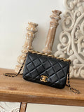 CHL -  Classic Diamond Flap Bag Black For Women Bags 9.1in/23LO
