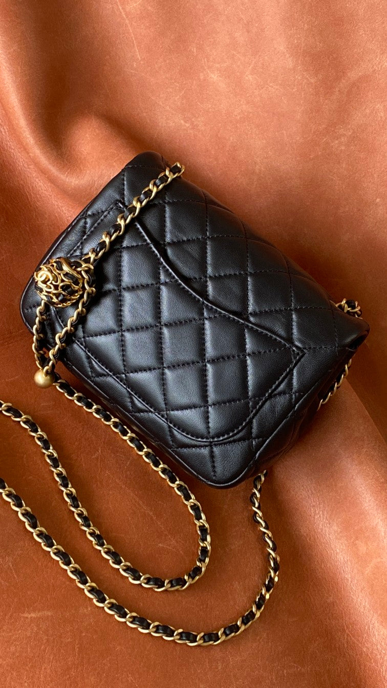 CHL -  Classic Bag Black For Women Bags 7.1in/18LO