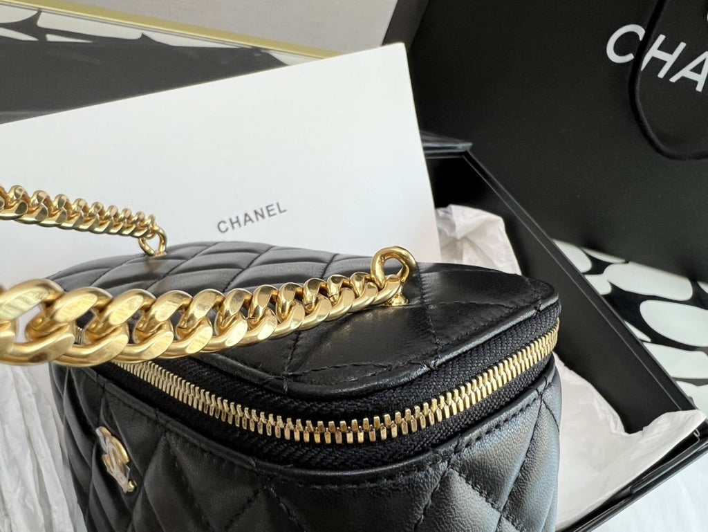 CHL - Vanity With Chain Black For Women Bags 6.2in/16LO