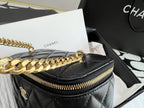 CHL - Vanity With Chain Black For Women Bags 6.2in/16LO