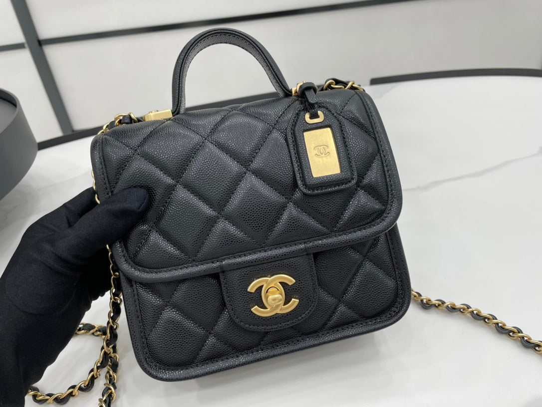 CHL -  22K Flap Bag Black For Women Bags 8.1in/20.5LO