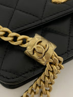 CHL - Wallet With Strap Black For Women Bags 6.7in/17LO