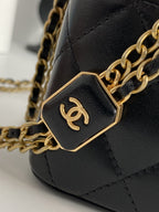 CHL - Small Vanity With Chain Black For Women Bags 4.3in/11LO