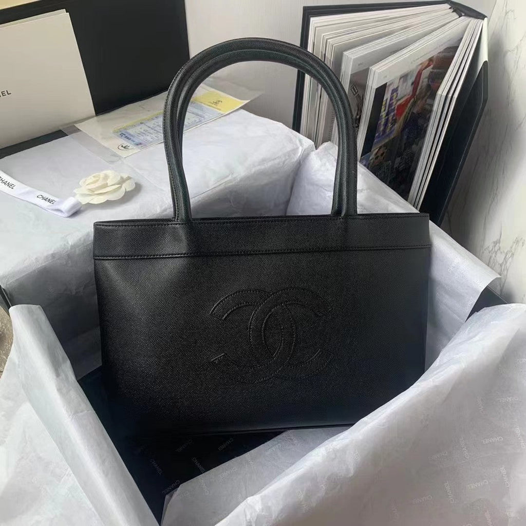 CHL -  CHL - Open Tote Caviar East West Black For Women Bags 14.5in/36.9LO