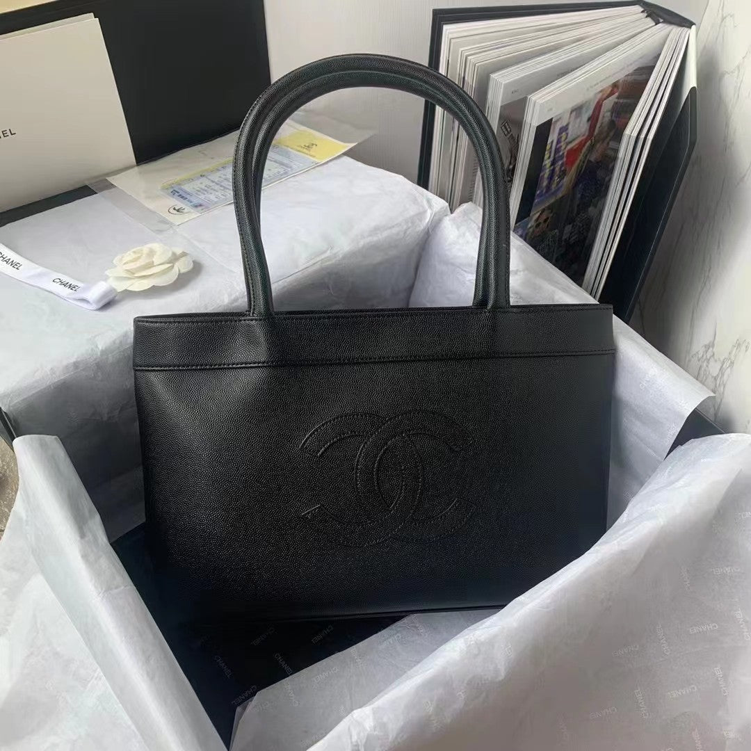 CHL -  CHL - Open Tote Caviar East West Black For Women Bags 14.5in/36.9LO
