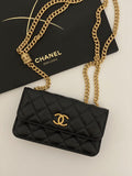 CHL - Wallet With Strap Black For Women Bags 6.7in/17LO