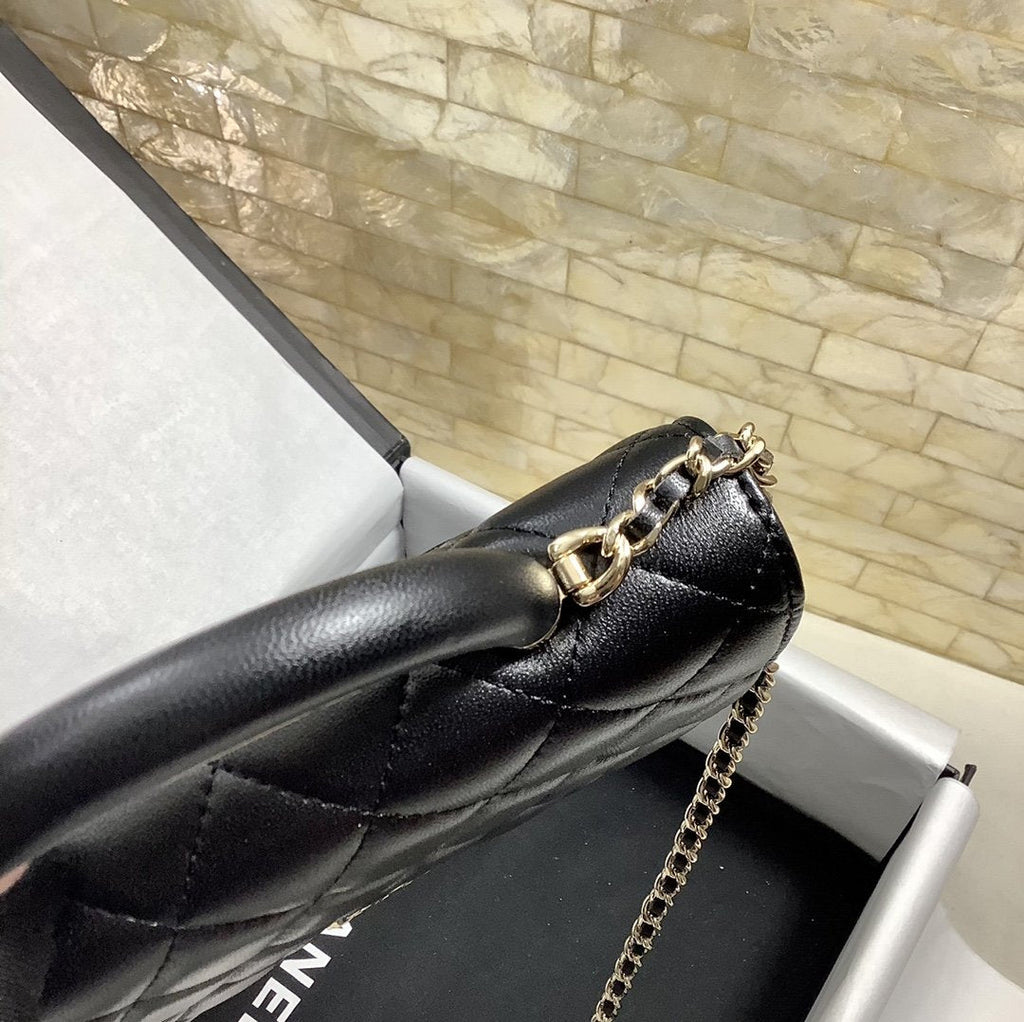 CHL - Hand-Held Oblique Cross Bag Black For Women Bags 6.7in/19LO