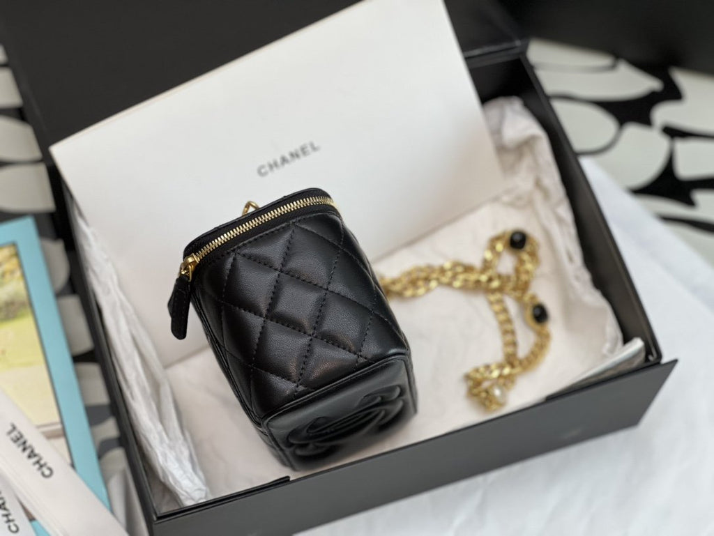 CHL - Vanity With Chain Black For Women Bags 6.2in/16LO