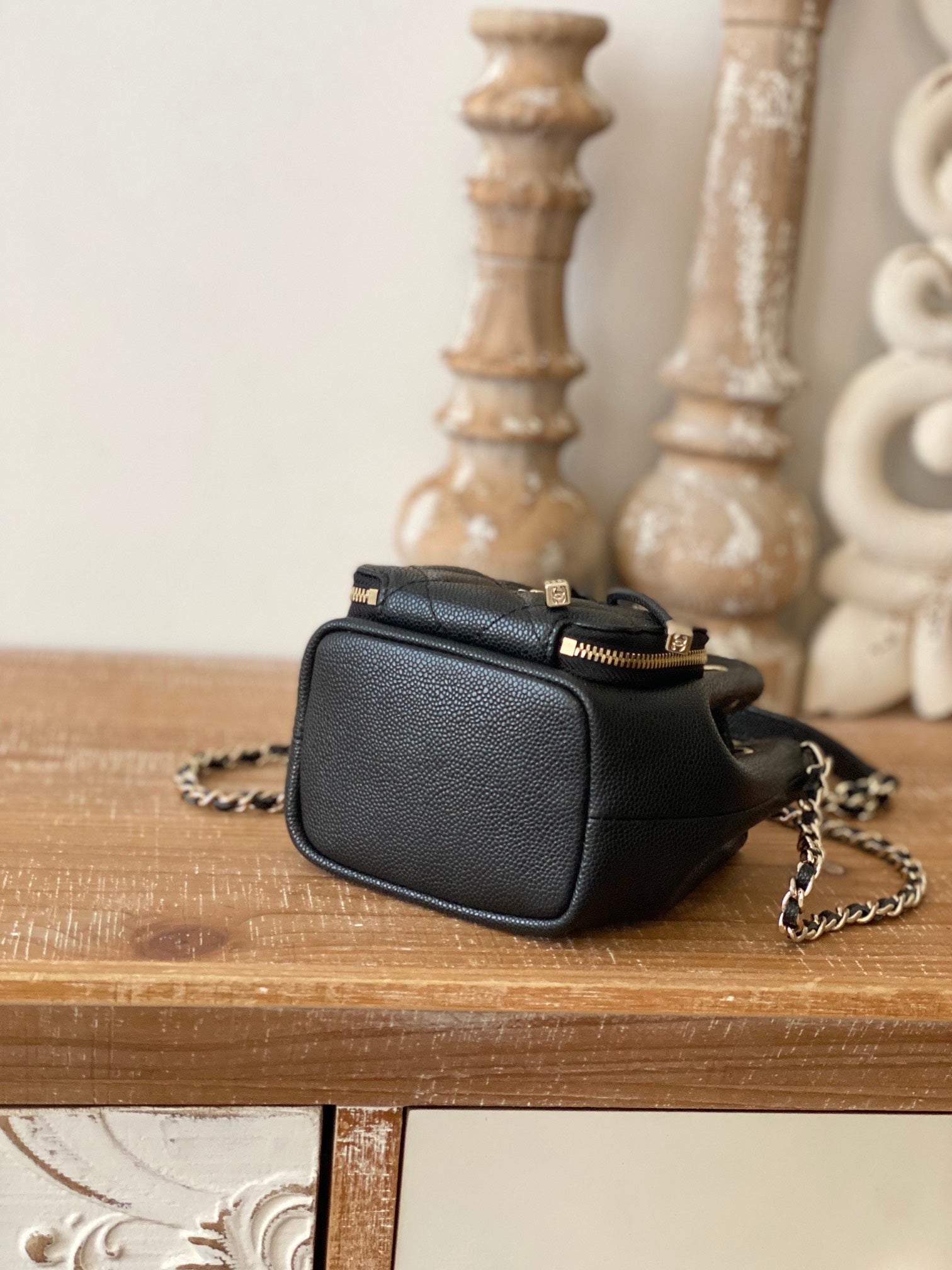 CHL - Mini Bucket Bag With Strap Black For Women Bags 4.9in/12.5LO