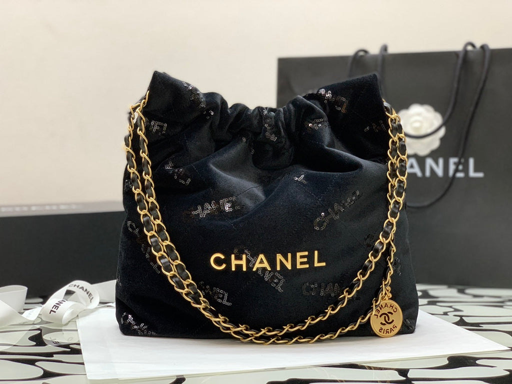 CHL - Small CHL - 22 Handbag Black For Women Bags 11.8in/30LO