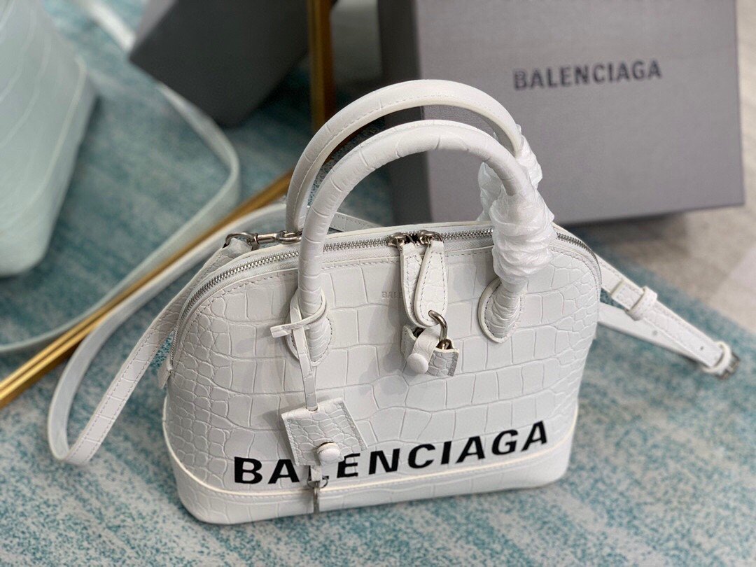 BLN-Ciaga Ville XXS Handbag In White, For Women,  Bags 8.6in/22LO