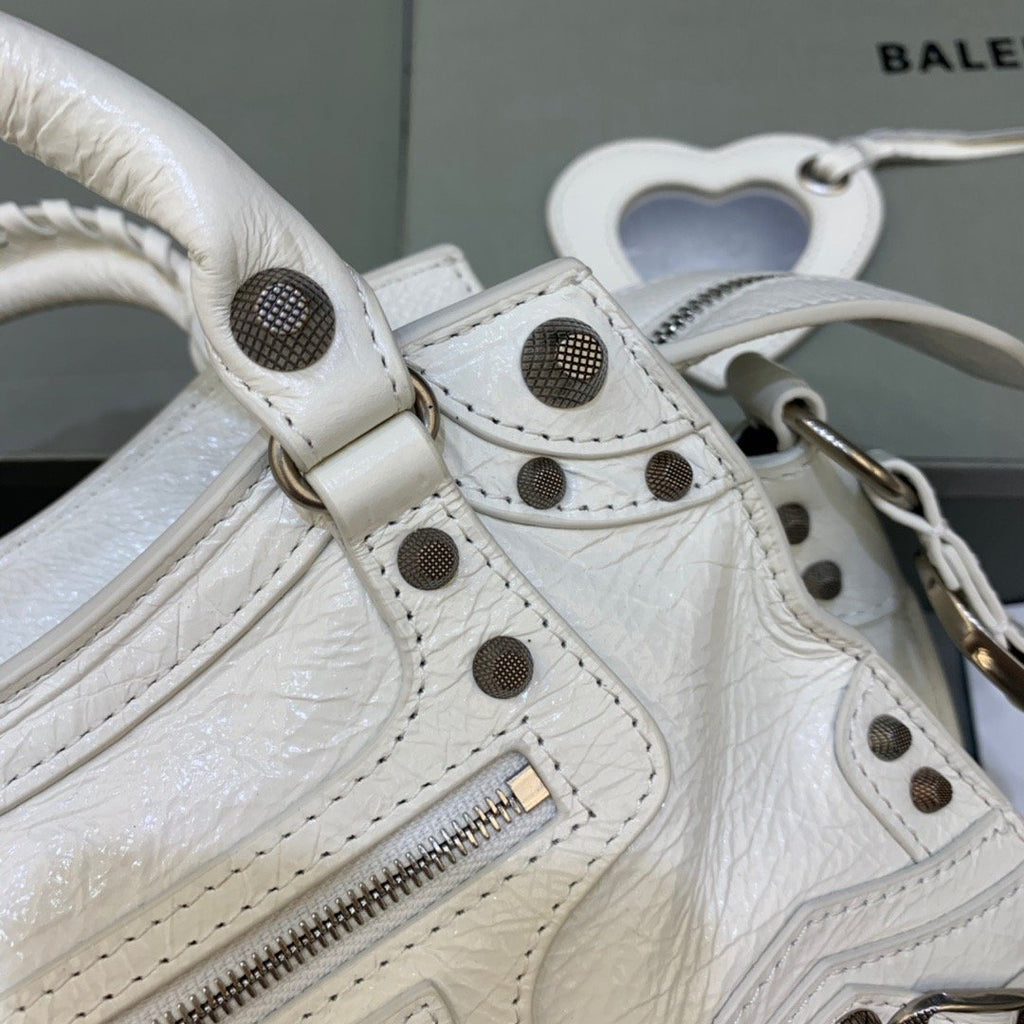 BLN-Ciaga Neo Cagole XS Handbag In White , For Women,  Bags 10.2in/26LO 700940210B09104