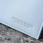 BV Pinacoteca Bag 43cm Sky blue Intrecciato Calfskin & Suede