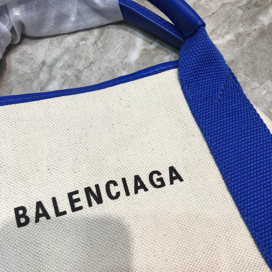 BLN-Ciaga Navy XS Tote Bag In Blue, For Women,  Bags 12.6in/32LO