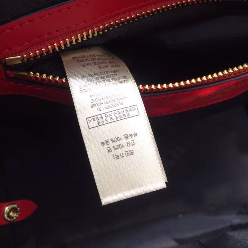 B-Berry - BB  The Small Canter Horseferry Check Tote Red For Women, Women’s Bags 11.6in/29.5LO