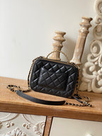 CHL -  Small Vanity Case Gold Hardware Black For Women Handbags, Shoulder Bags 5.9in/15LO AS3228 B08008 94305