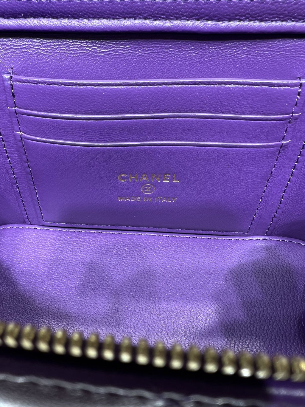 CHL - Vanity With Chain SilLusso Official - Hardware Purple For Women Handbags, Shoulder Bags 6.7in/17LO
