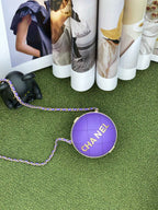 CHL -  Ball Bag Purple and Gold Chain Bag For Women 23.5LO/9.25in