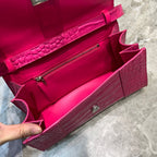 BLN-Ciaga Hourglass Handbag In Dark Pink, For Women,  Bags 9.8in/25LO