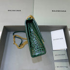 BLN-Ciaga Hourglass Wallet On Chain in Dark Green, For Women,  Bags 9in/23LO