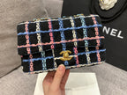 CHL - Navy Sparkle Tweed Classic Mini Rectangular Flap Bag For Women 20LO/7.5in