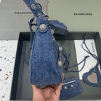 BLN-Ciaga Le Cagole XS Shoulder Bag In Blue Washed, For Women,  Bags 13in/33LO