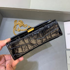 BLN-Ciaga Hourglass Mini Handbag With Chain In Black, For Women,  Bags 4.7in/12LO