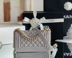 CHL - Mini Classic Flapbag White For Women 15LO/5.9 in