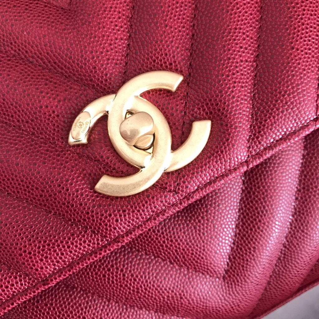 CHL - Handbag With Top Handle Red For Women 11in/28LO