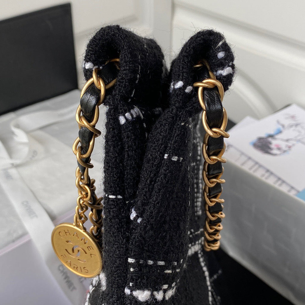 CHL -  22 Handbag Gold Hardware Black For Women Handbags, Shoulder Bags 14.2in/36LO AS3262