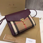 B-Berry - BB  Small  Check And Crossbody Bag Purple For Women, Bags 9in/24LO