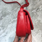 BLN-Ciaga Leader Soft Round Cross Bag In Red, For Women,  Bags 6.3in/16LO
