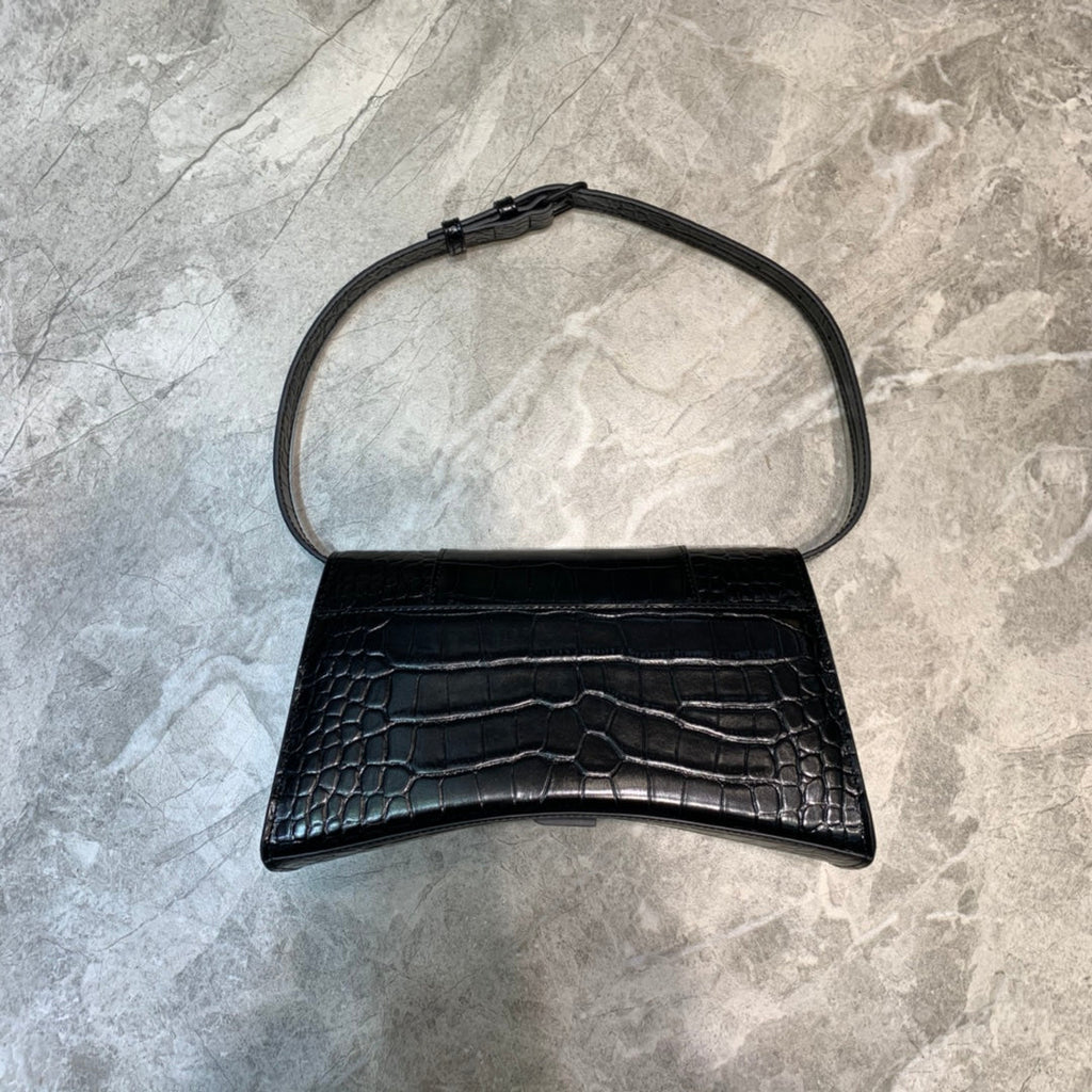 BLN-Ciaga Hourglass Handbag In Black, For Women,  Bags 9.8in/25LO