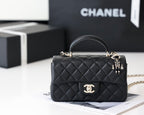 CHL - Mini Flapbag With Top Handle Black For Women 7.8in/20LO